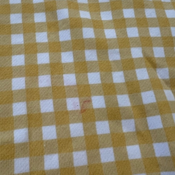 Draper James Yellow Natalie Gingham Sweatshirt Reese Witherspoon Brand New - Picture 9 of 9